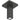 hansgrohe loftbefæstigelse E 10 cm 1/2" børstet sort krom PVD - 1