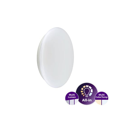 Philips Ledinaire Væg/Loft All-in WL060V 1100-1700-2200lm/830-840 IP44 IK03 Hvid - 1