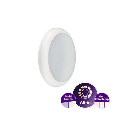 Philips Ledinaire Væg/Loft All-in WL070V 1100-1700lm/830-840-860 IP65 IK08 Hvid - 1