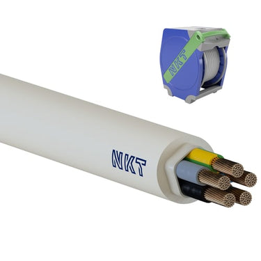 Installationskabel NOIKLX 90° Dca 5G6 Lysegrå QADDY 150 - 1