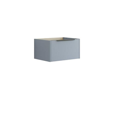 Dansani Mido vaskeskab 60x32 cm m/1 skuffe stribet blå mat - 1