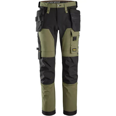 AllroundWork arbejdsbukser 6275 khaki str 56 - 1