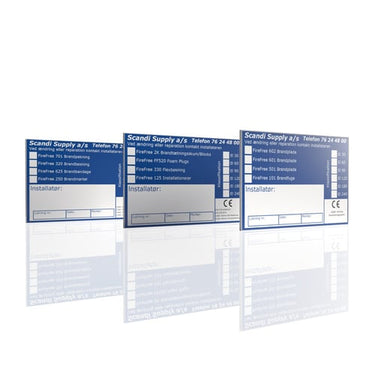 CE-Etiket 701-320-101-250 Kunde ark m/ 8 etiketter - 1