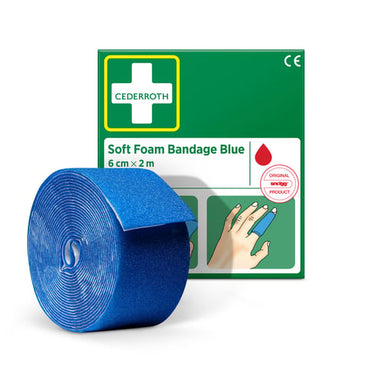 Cederroth Soft Foam bandage blå 6x200cm - 1