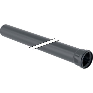 Geberit Silent Pro afløbsrør PP MX 110x4,5x1500mm stikmf sort - 1