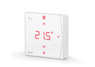 Danfoss Icon2 RT trådløs rumtermostat m/display + infrarød gulvsensor t/montering - 1
