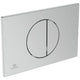 OLEAS M5 Mekanisk betjeningsplade 230x7,5x150mm krom - 1