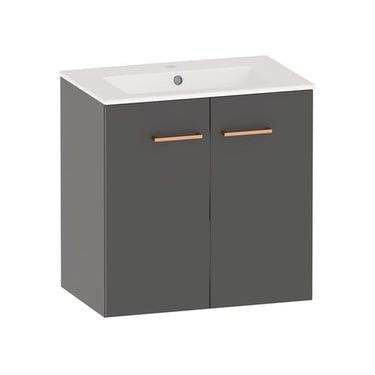 KRISS Skandi stålskab m/2 låger 60cm antracit - 1