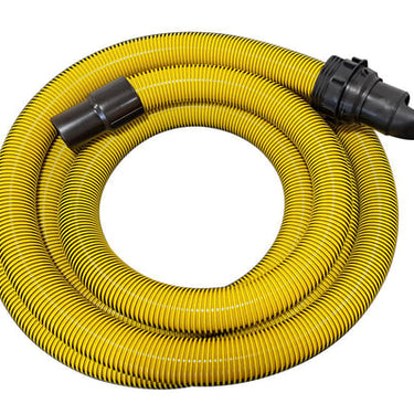 Ronda 38mm Antistatisk slange gul/sort 4m med 38mm bajonet- og tilbehørsstuds - 1