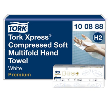 Tork Xpress 100888 Komprimerede Soft Multifold Håndklædeark 2 lag - 1