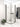Dansani A91-03 brusedør 200 x 87-89 cm sort/klart glas - 2