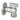 MINI 041 Vinkelventil med kontraventil og roset 1/2" x 3/4" - 1