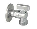 MINI 041 Vinkelventil med kontraventil og roset 1/2" x 3/4" - 1