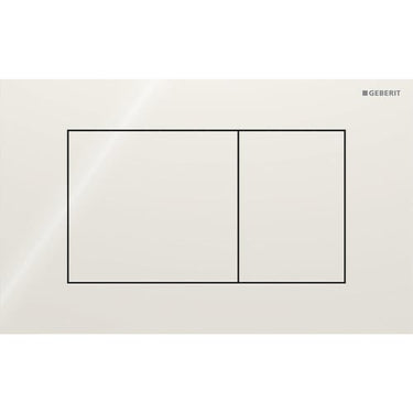 Geberit Sigma40 betjeningsplade m/2 skyl square sandgrå - 1