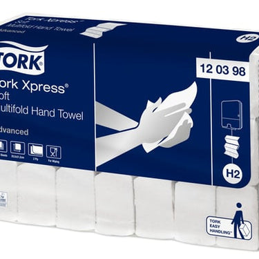 Tork H2 Xpress Soft Multifold Håndklædeark Advanced hvid 21pk a 180 ark - 1