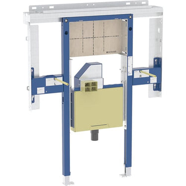 Geberit Duofix element til Geberit ONE håndvask kompakt og vægarmatur hele vægge med skjult drejevandlås med skjult Clou: 95x125x14cm Bredde håndvask=90cm - 1