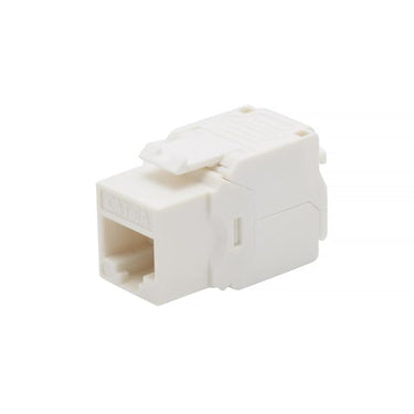 Modular jack KAT6A UTP RJ45 op/ned version toolless Hvid - 1