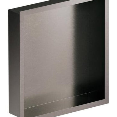 Damixa Zen indbygningshylde t/brus 300x300x75mm børstet grafitgrå PVD - 1