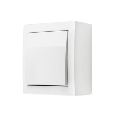 Simon X4 Korrespondance afbryder, 16 A, 250 V~, skruefiksering, hvid - 1