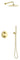 Silhouet HS1 indbygning til brus poleret messing - 1