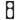 LK One designramme, 2½ modul, sort - 2
