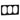LK One designramme, 3x1½ modul, sort - 5