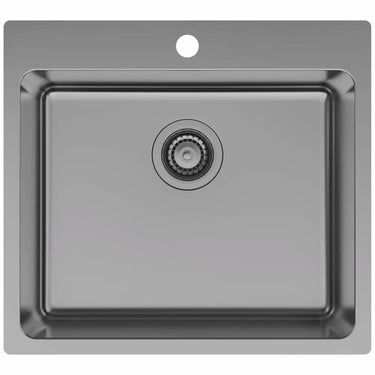 Lavabo LA 550 køkkenvask 550x500mm m/hanehul PVD gunmetal - 1