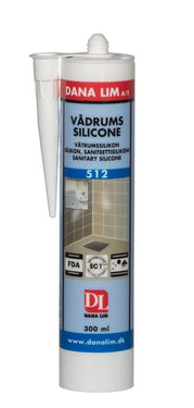 Vådrumssilicone 512 Signalgrå 300ml - 1