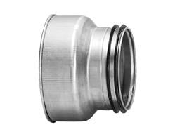 Lindab Reduktion kort centrisk RCFU 200X125 muffe/nippel - 1