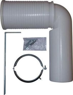 LAUFEN back-to-wall afløbsbøjning 7-22cm - 1