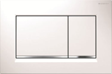 Geberit Sigma30 betjeningsplade hvid/matkr - 1