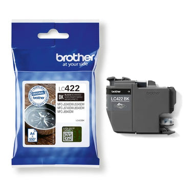 Brother LC422BK Blækpatron 550 sider sort - 1