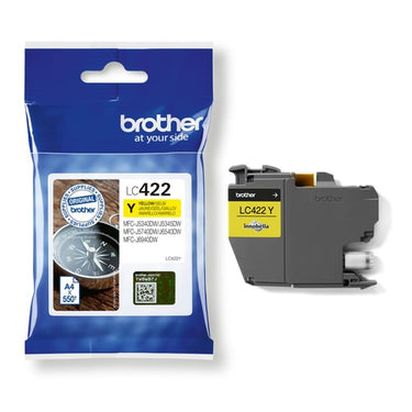 Brother LC422Y Blækpatron 550 sider gul - 1