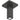hansgrohe loftbefæstigelse E 10 cm 1/2" børstet sort krom PVD - 1