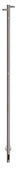 Kriss Single håndklædetørrer 1480x32mm børstet rf - 1