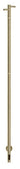Kriss Single håndklædetørrer 1480x32mm messing - 1