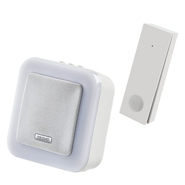 TREND New Premium Bluu Trådløs Dørklokke - Hvid - Batteri - 1