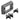 Ramme for Cabtite sort 106 x 70 x 19.6 mm -40 °C…120 °C IP66 - 2