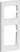 FUGA ramme Softline 68 2,5 modul hvid - 1