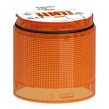 Lysmodul for Harmony XV6 lystårn i Ø60 mm i orange farve med LED der lyser konstant - 1