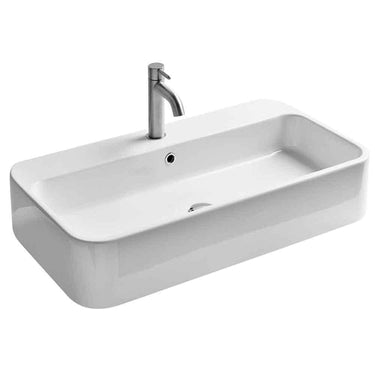 Lavabo Cosa 80 håndvask m/hanehul hvid - 1