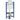 Geberit Duofix Renova monteringselement t/vægh. toilet 98cm Omega indbyg.cisterne 12cm - 1