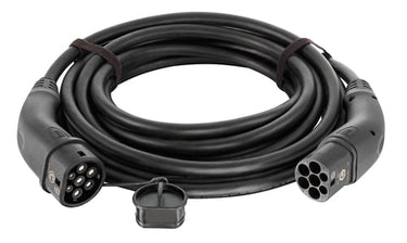 Ladekabel til el-bil 1 x type2 han stik og 1 x type2 Hun stik 3F 32A 22KW kabellængde 7,5M - 1