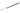 Zip Skinne Mat-Hvid 1,15m - 1