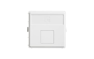 Dataudtag +S for 2x keystone large 1,5m, hvid - 1