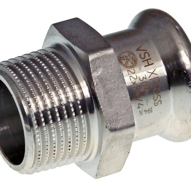 VSH XPress overgang 22mmx3/4" RF 304 muffe/nippel - 1