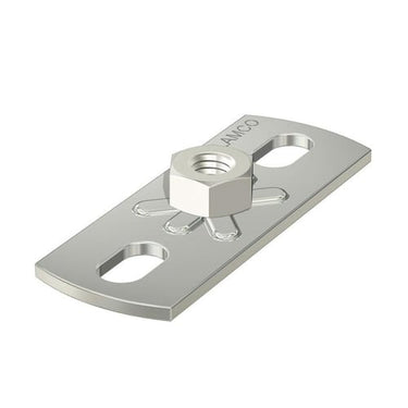Montageflange GP rustfri M8 80X30 mm - 1