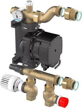 Uponor Fluvia T kompaktshunt m/WILO YONOS PARA RKA 1-6 pumpe - 1