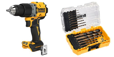 Dewalt 18V Slagboremaskine XR solo inkl. metalborsæt - 1
