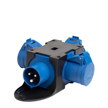 CEE kompaktforgrener 230V/16A 3 udtag - 1